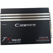 Resim damla elektronik Damla Cadence Tx70 2500w 4x70rms 4 Kanal Oto Amfi 