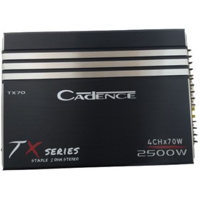 Resim damla elektronik Damla Cadence Tx70 2500w 4x70rms 4 Kanal Oto Amfi 