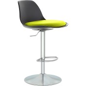 Resim Boombar Nadya Bar Sandalyesi - Sarı Deri - 9537S0113 