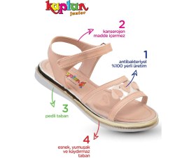 Resim Kaptan Junior Kız Çocuk Ayakkabı Sandalet Babet Pvtk 320 