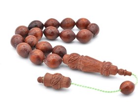 Resim Oyma İmameli Beyzi Kesim İri Boy Kan Ağacı Efe Maskot Tesbih 