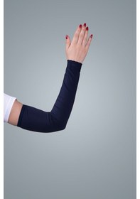 Resim Hürrem Bone Lacivert Tesettür Kolluk Viskon Kumaş Dantelli 1002_02 Lacivert 