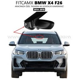 Resim FitCamX -BMW X4 F26 Modele Özel 4K Araç Kamerası (2014-2018)(FT-J6102-FX4) 