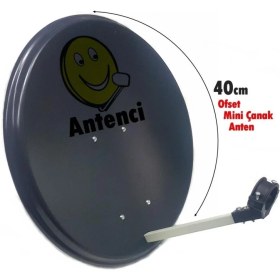 Resim Antenci 40 cm Next Tekli Lnb Mini Çanak Anten 