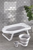 Resim Zuu Baby Gri Katlanır Banyo Seti 