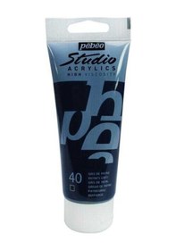 Resim Pebeo Studio Akrilik Boya 100 Ml 40 Paynes Grey 