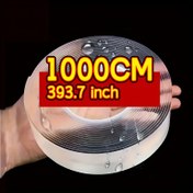 Resim 1000cm Ağır Hizmet Çift Taraflı Bant, 1000cm Akrilik (PMMA) Su Geçirmez Yapıştırıcı, Güçlü Elastik, Yeniden Kullanılabilir Çok Amaçlı Nano Bant, Ev, Ofis, Araba, Açık Hava, Cam, Ahşap, Metal, Plastik, Posterler için 