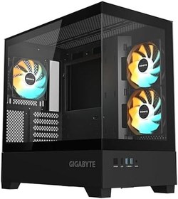 Resim GIGABYTE C201P 20mm Soğutma Mesafeli Cam Mid-Tower Kasa Siyah 