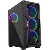 Resim Frisby FC-9430G 650W 80+ 4x120 MM RGB Fanlı Oyuncu Bilgisayar Kasası 