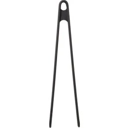 Resim Silikon Kızartma Maşası Siyah 29 cm - Büyük Boy Komple Silikon Maşa Siyah 