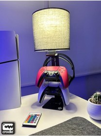 Resim Pera İstanbul Masaüstü Ayarlanabilir RGB Kumandalı Masa Lambası ve Dualsense Kulaklık Standı Ps5 Xbox Ps4 Aksesuar 