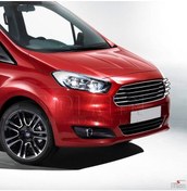 Resim S-Dizayn Ford Courier Krom Ön Panjur 4 Prç 2014-2017 