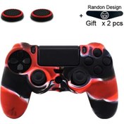 Resim Veri Kurbağa Kaymaz Silikon Kapak Cilt İçin Sony Ps4 Pro İnce Kılıf İşık Bar Red Black 