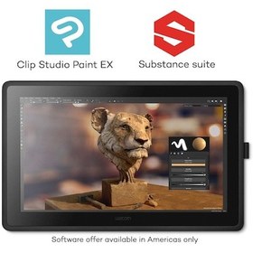 Resim Wacom Cintiq 22 DTK-2260 K0A Grafik Çizim Tableti 