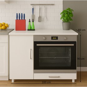 Resim UMGMOBİLYA Ankastre Fırın Ve Ocak Dolabı Set Üstü Ocak Dolabı Çok Amaçlı Dolap Mutfak Dolabı 