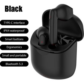 Resim Jingyi Yeni J220 Tws Fone Kablosuz Kulaklık Bluetooth 5.3 Kulaklıklar iPhone Xiaomi Samsung Için Şarj Kutusu Kulakiçi (Yurt Dışından) 