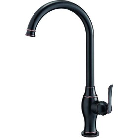 Resim Gpd Tek Gövde Eviye Bataryası Tauro Siyah Mte150-O 