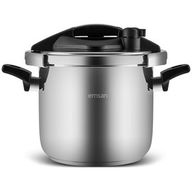 Resim Emsan Marsilya İndüksiyon Tabanlı Düdüklü Tencere 5 Litre Gümüş 