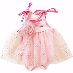 Resim Tongs Baby Kız Bebek Pembe Tüllü Badili Deniz Kızlı Elbise 