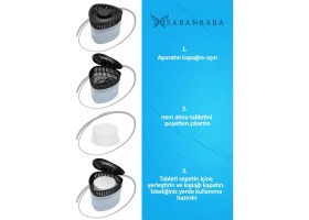 Resim Saban Saban nem Alıcılı ve Rutubet Giderici Aparat - 500 gr -Üçgen Lavanta 2'li 