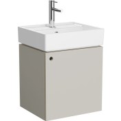 Resim ArchiPlan 66558 Lavabo Dolabı, 45x38 cm, Mat Bej / Sağ 