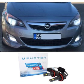 Resim Photon Opel Astra J Led Xenon Sis Far Ampulü H11 Ultimate 9500 Lumens Yeni Seri Beyaz 2009+ 