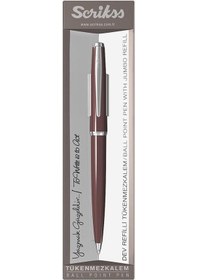 Resim Scrikss 33 Vintage Tükenmez Kalem Bordo 