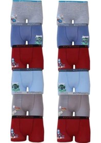 Resim Kota 1005 Erkek Çocuk Renkli Baskılı Boxer 6 Adet 001 