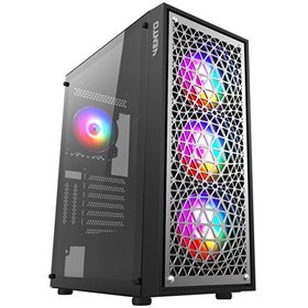 Resim Vento VG18A FSP 650W 80+ 4x120MM RGB Fan Temperli Cam USB 3.0 Mesh ATX Mid-Tower Gaming Kasa Vento