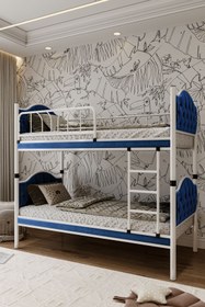 Resim ARGİMO Melis Çift Katlı Metal Ranza Ve Karyola 90x200 