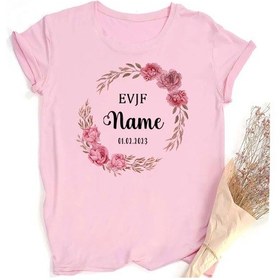 Resim Menıscounter Kişiselleştirilmiş Evjf Takımı Gelin Tişört - Bekarlığa Veda Partisi - Özel Ad Nedime Tişörtyellowkadın Yellow 