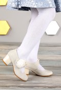 Resim Kiko Kids Angelina Kum Simli Günlük Kız Çocuk 4 Cm Topuklu Abiye Ayakkabı 