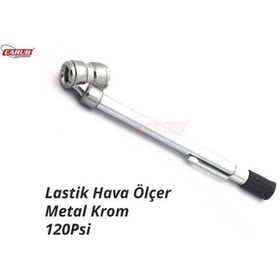 Resim LASTİK HAVA BASINÇ ÖLÇER (10-120 psi) (MEKANİK) (METAL) 