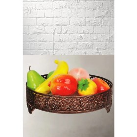 Resim Güven Avize Tepsi,meyvelik Hira 280 Siyah Bakır Patine 0053385 