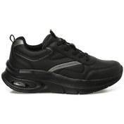 Resim Kinetix Lındsey Pu W 5pr Siyah Kadın Comfort Sneaker Spor Ayakkabı Siyah 