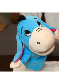 Resim Eşek El Kuklası Hareketli Ağızlı El Kuklaları Mavi 