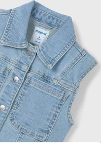 Resim Mayoral kız çocuk denim yelek 3364 - MAVI / 4 yaş 