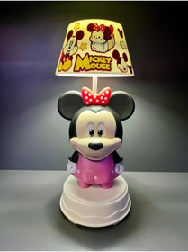 Resim doğan hediyelik 3 Kademeli Led Işıklı Şarjlı Çocuk Masa Gece Lambası Abajür - Kuromi Hello Kitty Mickey Mouse 