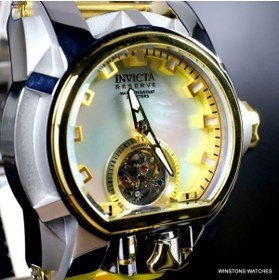 Resim Invicta Reserve Magnum Bolt Zeus Tourbillon MOP 2 Tone Steel 52mm Erkek Kol Saati 