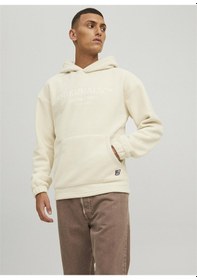 Resim Jack & Jones Erkek Jorslope Fleece Sweat Taş 