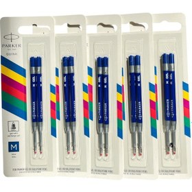 Resim Parker Jel Kalem Refill Plastik Gövde 2'li Blister 5 Adet M Uç Mavi 
