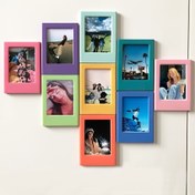 Resim 10 Adet 3 İnç Manyetik Fotoğraf Çerçevesi, Rastgele Renkli Manyetik Albüm Çerçeveleri, Fujifilm Film Uyumlu, Yatak Odası, Çalışma Odası ve Ofis Dekorasyonu İçin Mükemmel, Hayatın Değerli Anlarını Sergilemek İçin İdeal, Noel, Sevgililer Günü, Doğum Günü ve Yılbaşı Hediyesi 