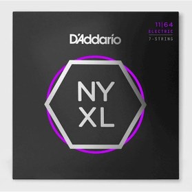 Resim Daddario Nyxl1164 Elektro Gitar Tel Seti, 11-64, 7 Telli, Medium 