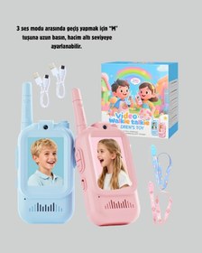Resim Uzun Menzilli Video Walkie Talkie Eğitici Ve Eğlenceli Oyuncak 