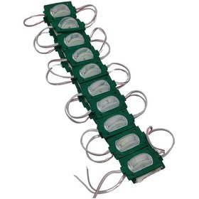 Resim 20 Adet 12 Volt 1.2 Watt Dar Açılı Tek Lensli Yeşil Led Modül Ip65 