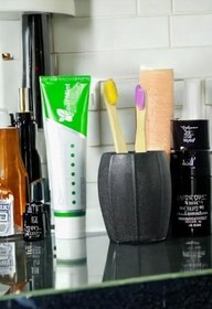 Resim STAR MASTER Diş Fırçası Kabı Diş Fırçalığı Fırçalık Gümüş Eskitme Renk Model 13 8682874852491 