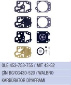 Resim Tüm Modeller Bg430 /Cg430 / Bg520 / Cg520 Karbüratör Diyafram War 