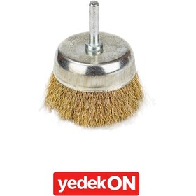 Resim Pimli Çanak Fırça 63*6mm Sarı Telli - 4082 
