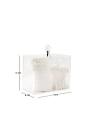 Resim Beauty Insideout Şeffaf Pamukluk Ve Kulak Çubuğu Kutusu 