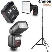 Resim Godox V860III-C Canon Flaş Full Set - Tripod 